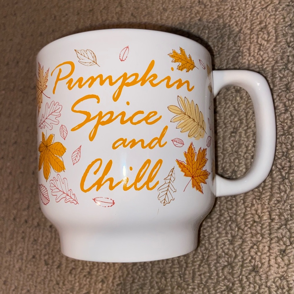 XL Pumpkin Spice and Chill coffee mug